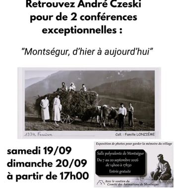Montségur, d'hier à aujourd'hui : conférence-exposition photo par André Czeski